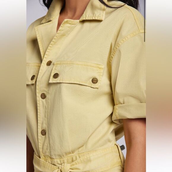 Current Elliott The Serenity Romper Jumpsuit Khaki NWT Size S $284 - Picture 3 of 12